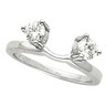 Platinum Round Cut Diamond Enhancer|4.1mm