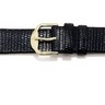 Black Flat Lizard Grain Watch Strap for Men Ref 122415