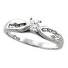 Diamond Cathedral Engagement .25 Carat Ref 885855