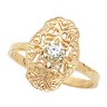 Oval Filigree Ring .05 Carat Ref 324762