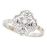 Shield Filigree Ring .05 Carat Ref 591574