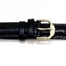 Black Crocodile Grain Watch Strap for Men Ref 824227