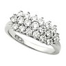 Triple Row Anniversary Ring 1.2 CTW Ref 331498