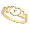 Heart Ring 1 pttw dia. Ref 334525