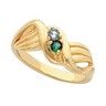 Birthstone Mothers Ring May hold up to 3 round 2.7mm gemstones Ref 201516