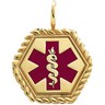 Medical ID Pendant | 19.5 x 19.5 mm | SKU: 1259