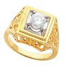 Vintage Design Solitaire Ring |.5 or .75 Carat Ref 958221