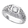 Vintage Design Diamond Solitaire Ring .25 Carat Ref 547058