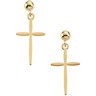Cross Ball Dangle Earrings 17 x 11mm Ref 954397