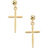 Cross Ball Dangle Earrings 17 x 11mm Ref 954397