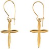 Earwire with Cross Earrings 18 x 13mm Ref 743661