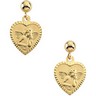 Angel Heart Ball Dangle Earrings 11 x 10mm Ref 930771