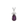 Pear 4 Prong Wire Basket Pendant with Trio Accent Ref 178650