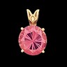 Round 4 Prong Scroll Pendant Ref 499872