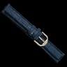Black Genuine Padded Crocodile Watch Strap for Men Ref 307768