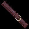 Cognac Genuine Padded Crocodile Watch Strap for Men Ref 710818
