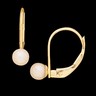 Cultured Pearl Lever Back Earrings 4mm Pearls Ref 267062