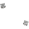 CZ Earrings Round 3mm Push On Twist Off Safety Backs Ref 654360