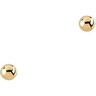 Ball Earrings Push On Screw Off Safety Backs Ref 260297