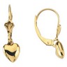 Lever Back Earrings with Hearts Ref 286622
