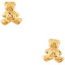 Teddy Bear Earrings 8 x 7mm Screw On Twist Off Safety Backs Ref 990594