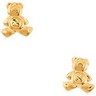 Teddy Bear Earrings 8 x 7mm Screw On Twist Off Safety Backs Ref 990594