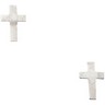 Cross Earrings 8 x 5mm Screw On Twist Off Safety Backs Ref 411688