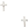 Cross Earrings 8 x 5mm Screw On Twist Off Safety Backs Ref 411688