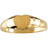 Heart Signet Ring 5.5 x 6mm Ref 399944