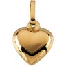 Puffed Heart Pendant with Chain 6.5 x 7.5mm Ref 793737