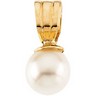 Youth Freshwater Cultured Pearl Pendant with 15 inch Chain 8.5 x 8.25mm Ref 288973
