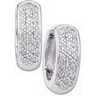 Hinged Earrings with Diamond 16.5mm .88 CTW Ref 669307