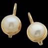 Freshwater Pearl Lever Back Earrings 6.5mm Pearls Ref 914246