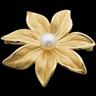 Brooch with Pearl | 43 x 43.5 mm | SKU: 21006