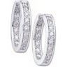 Hinged Earrings with Diamonds 17.75mm Ref 965288