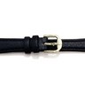 Black Padded Calf Watch Strap for Women Ref 166783