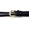 Black Saddle Leather Watch Strap for Women Ref 461439