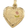 Tri Color I Love You Heart Locket Pendant 20 x 19mm Ref 666508