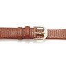 Tan Flat Lizard Grain Watch Strap for Women Ref 553213