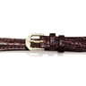 Brown Crocodile Grain Watch Strap for Women Ref 462705