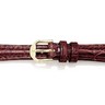 Burgundy Crocodile Grain Watch Strap for Women Ref 318369