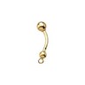 14KY Belly Ring for Dangle 21.75 x 1.75mm 5mm Ball Ref 309533