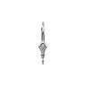 Fleur de lis Lever Back Earrings with Jump Ring 15 x 9.75mm Ref 368174
