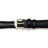 Black Genuine Lizard Watch Strap for Women Ref 662048