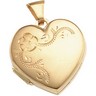 Floral Heart Locket Pendant | 17.5 x 17.5 mm | SKU: 2608