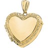 Heart Victorian Locket Pendant 21.5 x 23mm Ref 274728