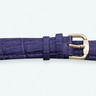 Purple Padded Alligator Grain Watch Strap for Women Ref 523839