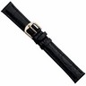 Black Genuine Padded Crocodile Watch Strap for Women Ref 919987