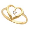 Heart-Shaped Ring 2 pttw dia. | SKU: 4178