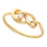 Ladies Love Knot Teen Ring 3 pttw dia. Ref 548071